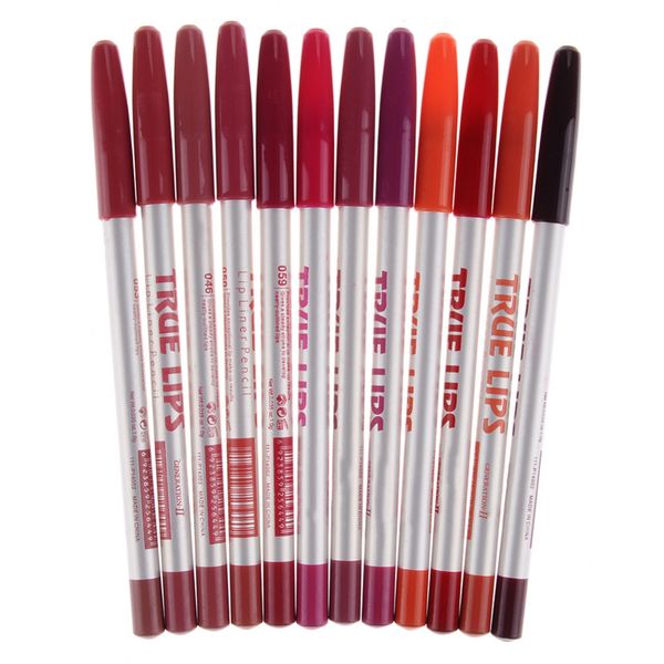 

12colors/set lip liner pencil cosmetic pro waterproof long-lasting lipliner pencils full lip stick female lips makeup tools