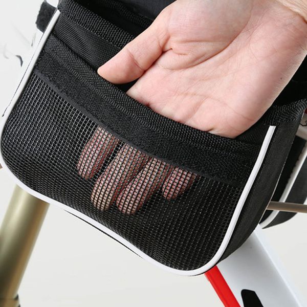

durable large capacity bike bicycle front basket waterproof tube handlebar bag outdoor accessories ys-buy