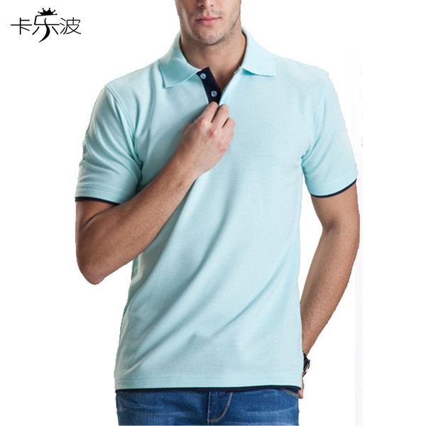 

brand clothing men polo shirt cotton lapel short sleeve can be wholesale to accept custom mens designer polo shirts, White;black