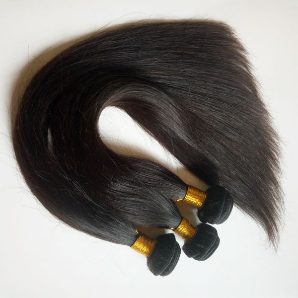 

unprocessed peruvian straight hair weft 3 4 5pcs brazilian human hair extensions 8-28inch indian remy hair weaves factory wholesale dhgate, Black