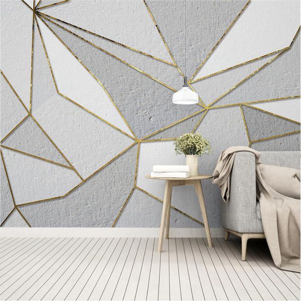 

custom hight quality p wallpaper for walls 3d wall mural stereoscopic geometric wall paper for living room tv background 3d wallpaper