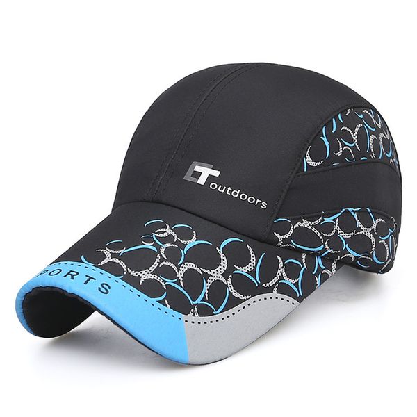 

men's outdoor sun protection baseball cap, Blue;gray