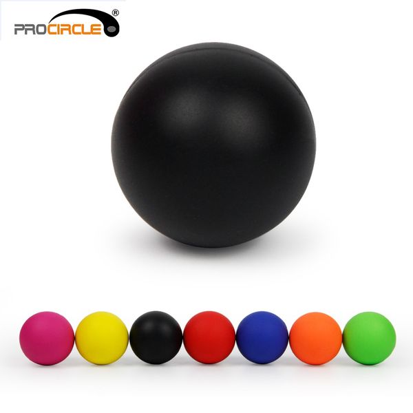 

procircle fitness massage ball 100% rubber hockey lacrosse ball 64mm trigger point relaxation self massage ing