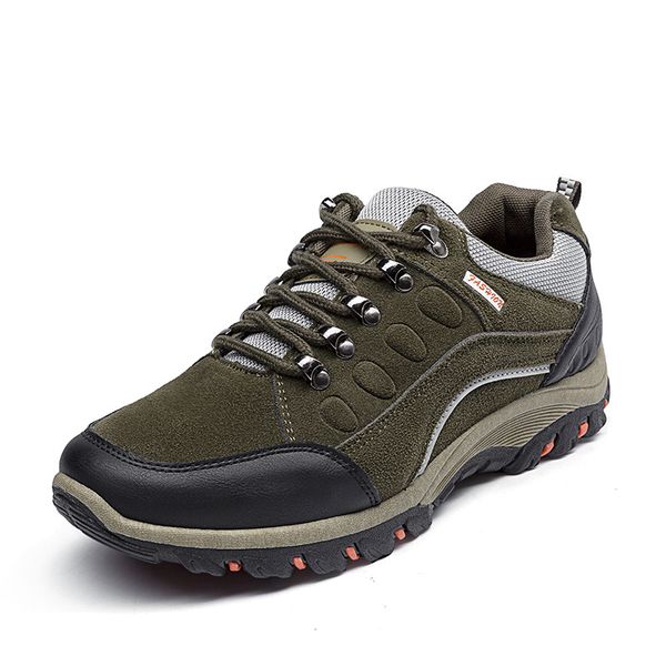 

boots ell man outdoor hiking shoes waterproof fishing athletic trekking boots men's climbing walking sneskers size 39-44, Black