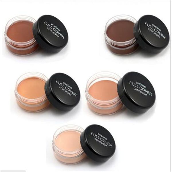 Popfeel Concealer Crema per il trucco del viso Copertura per fondotinta Copertura per gli occhi scuri Correttore Base per il contorno del correttore spedizione gratuita