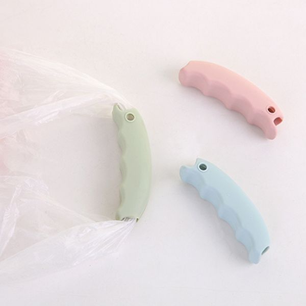 

silicone portable bucket stuff shopping labour save carrying bags handle holder hanger kitchen tools with keyhole