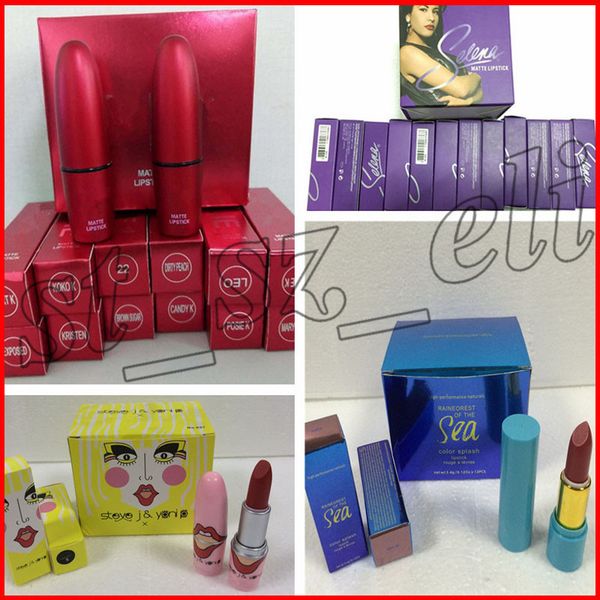 

Новый макияж Selena Amor Prohibido матовая помада косметика 12 цветов dos цветов ROSSY DE PALMA пома