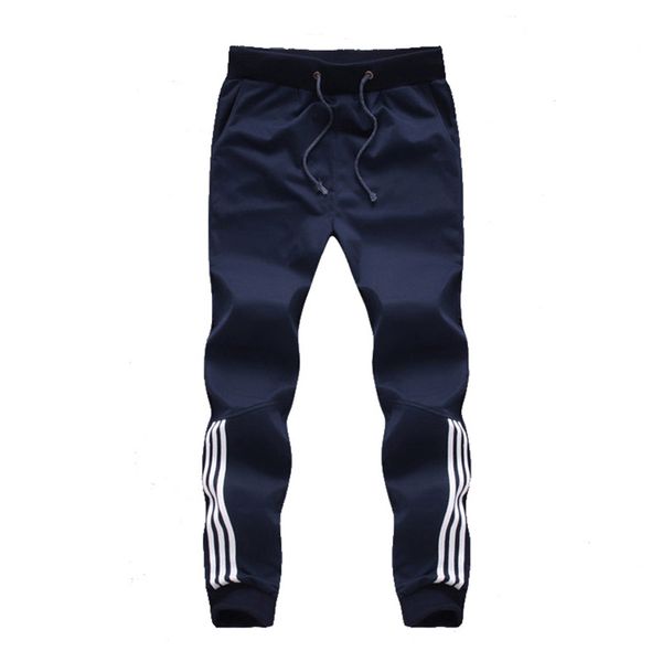 

2018 new fashion tracksuit bottoms mens pants cotton sweatpants mens joggers striped sporting pants clothing plus size 5xl, Black