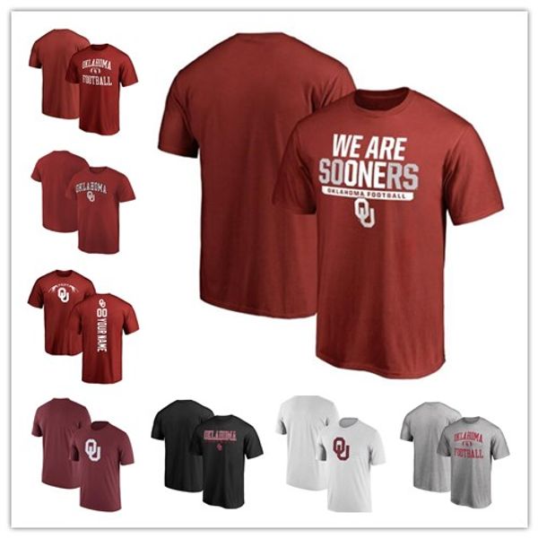 

mens oklahoma sooners fanatics branded football personalized backer campus t-shirt red black white grey size s-xxxl ing, Gray;blue