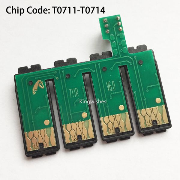 CMS T0711-T0714 Combo Chip Para Epson S20 S21 SX100 SX200 SX200 SX200 SX210 SX210 SX510 SX610FW SX610FW SX600FW SX205 SX210 SX105