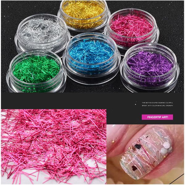

y-xlwn nail gold and silver lace strips 6 colors set lace strips symphony lengths and silks nail sticker, Silver;gold