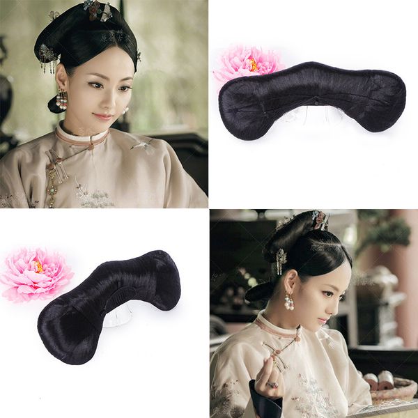 

qing dynasty clothing accessories chinese ancient hair for women hair queen cosplay beautiful princess, Silver