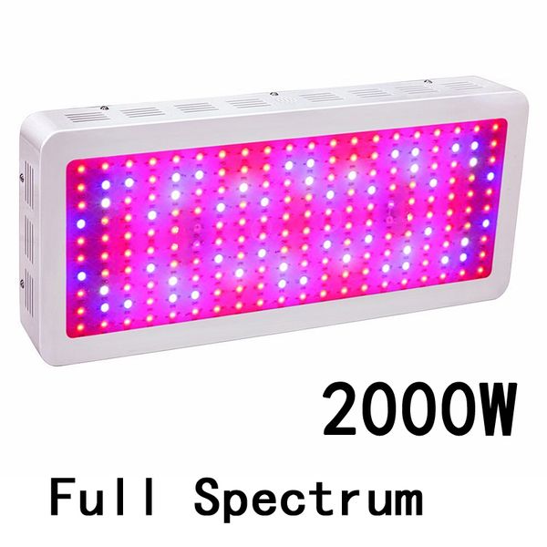 

Full pectrum 2000w double chip led grow light red blue uv ir for indoor plant and flower high quality