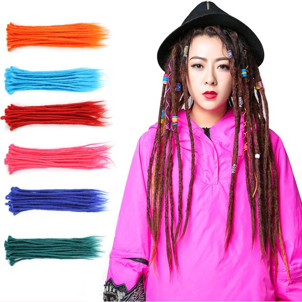 Colorful Dreadlocks Crochet Braids Kanekalon Jumbo Hairstyle High