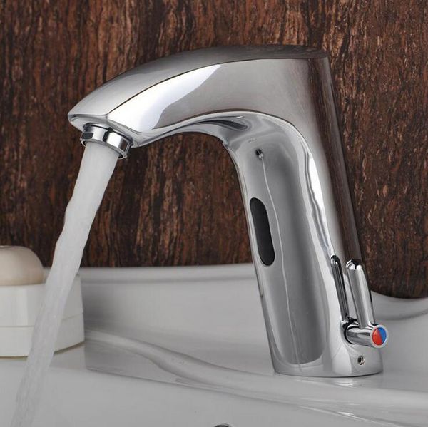 

copper automatic water sense faucet, bathroom wash basin sense faucet mixer tap,toilet brass infrared faucet chrome plated