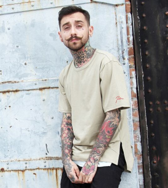 

men colors contract tshirts summer hip hop short sleeved tees hi-street male clothing, White;black