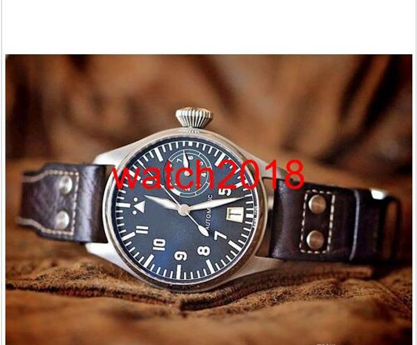 

luxury watch automatic mechanical watches sapphire i/w500201 steel 43mm 7 days fashion brand mens watch men's watches, Slivery;brown