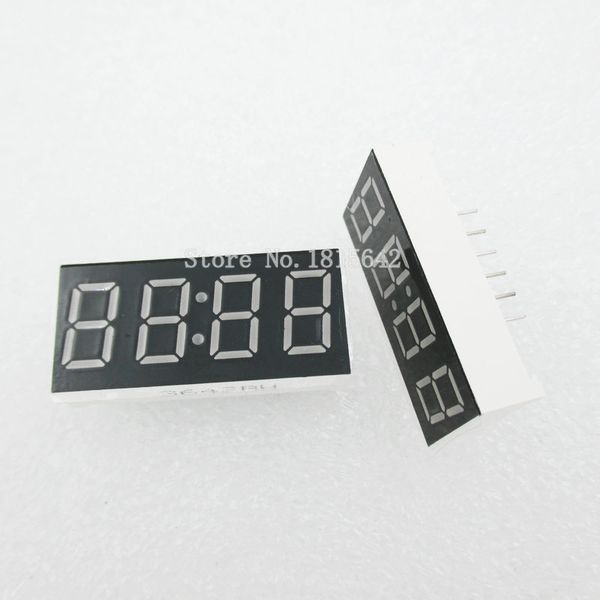 

5pcs/lot 4 bit 4bit digital tube common cathode digital tube 0.36" 0.36in. red led digit 7 segment clock digit