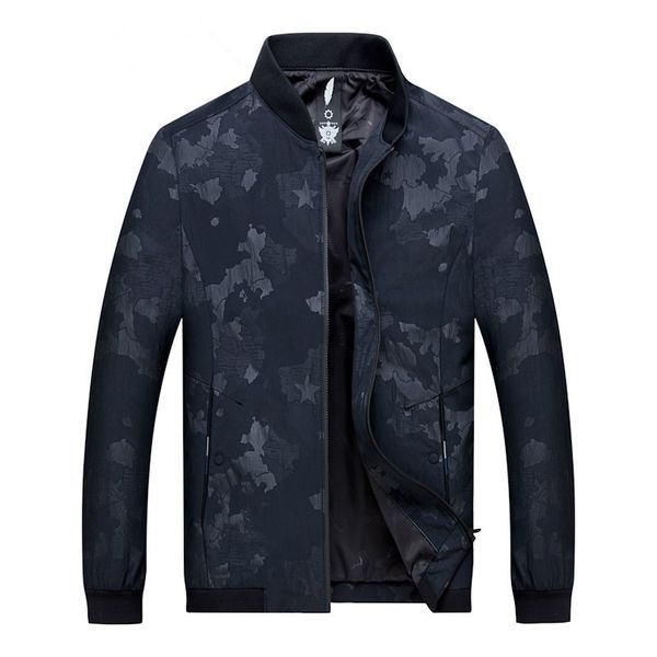 

8xl 7xl 6xl plus size spring autumn casual printed slim bomber jacket men overcoat baseball jackets men's streetwear jacket top, Black;brown