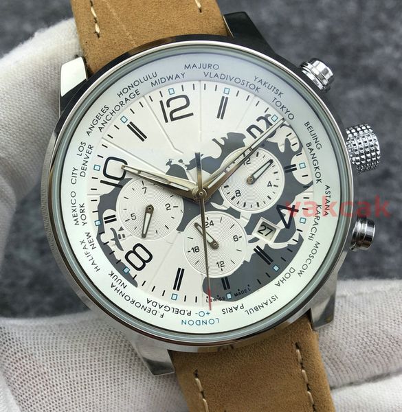 

Wristwatches Mechanical Mens High Qualtiy Top Luxury Brand Stainless Steel Automatic Movement Watch Males Leather Big Dial Sports Watches