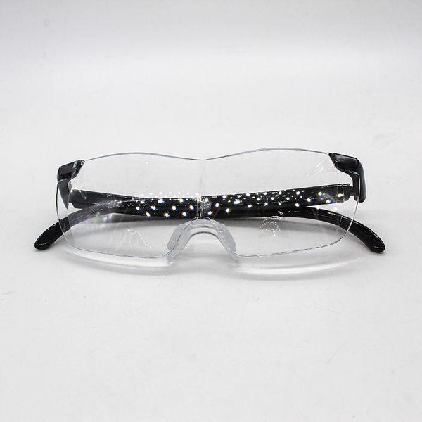 

3 colors big vision reading glasses men women frameless magnifying 1.6 times +250 degrees magnifying eyewear