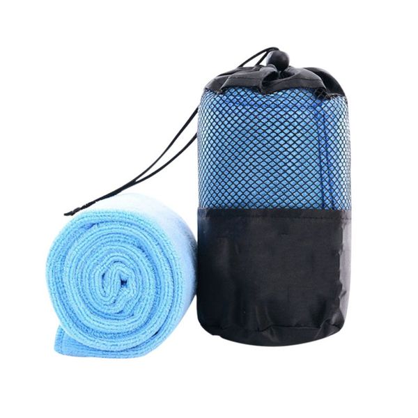

2017 new solid portable quick-drying towel beauty microfiber outdoor sports camping travel towels with the bag