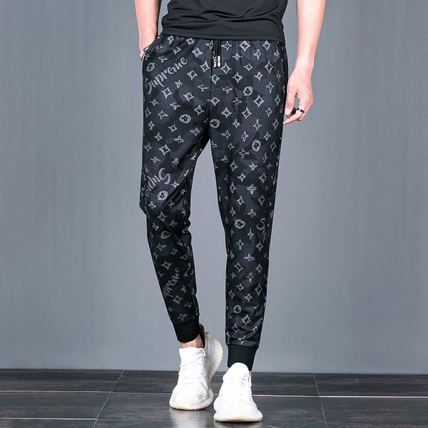 

Ноги Брюки Мужские 2019 Лето Новый Большой Размер Повседневные Спортивные Брюки То