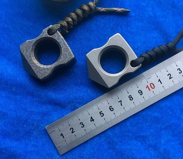 

andy frankart sfk single finger ring tc4 titanium punch daggers outdoor buckle survival edc knuck knuckles multi tools