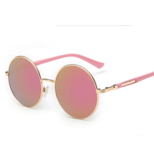 

retro round sunglasses women brand vintage female hippie girls sunglases eyewear mirror rose gold ladies sun glasses, White;black