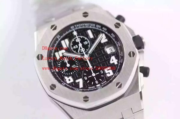 

factory supplier luxury quartz chronograph casual watch stainless steel bracelet mens men's watch watches black dial, Slivery;brown