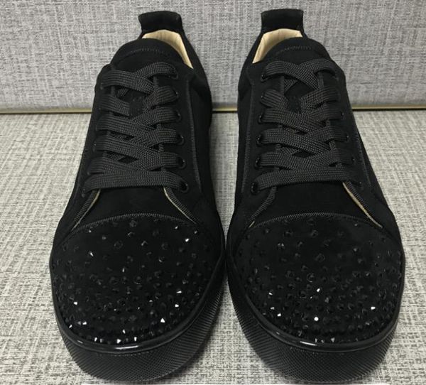 

2019 дешевле оригинальной коробке Роскошные Красные Нижние Ботинки Мужчины Черный