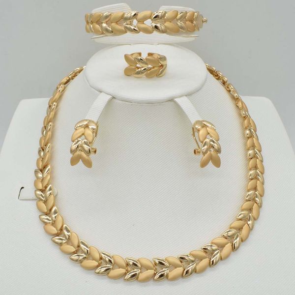 

2018 new 4sets dubai gold plat fashion jewelry set africa wedding women jewelry set earring, Silver