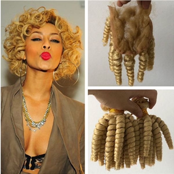 2019 Aunty Funmi Virgin Brazilian Blonde Human Hair Weaves With