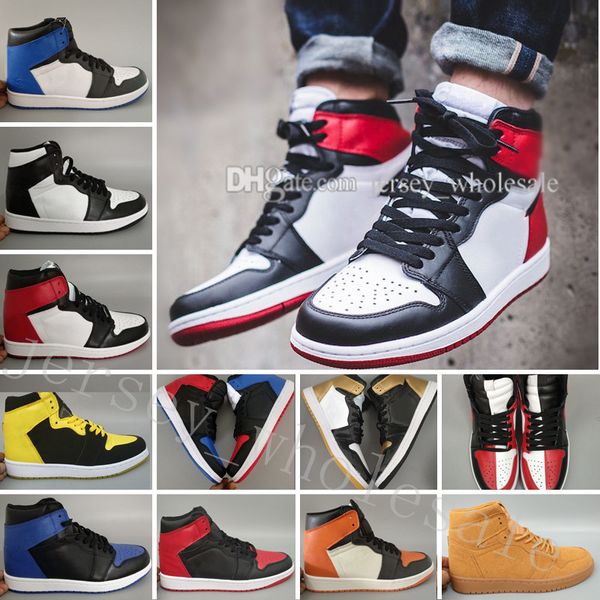 

1 3 mens basketball shoes wheat gold bred toe chicago banned royal blue fragment unc homage to home new love city of flight us 7-13