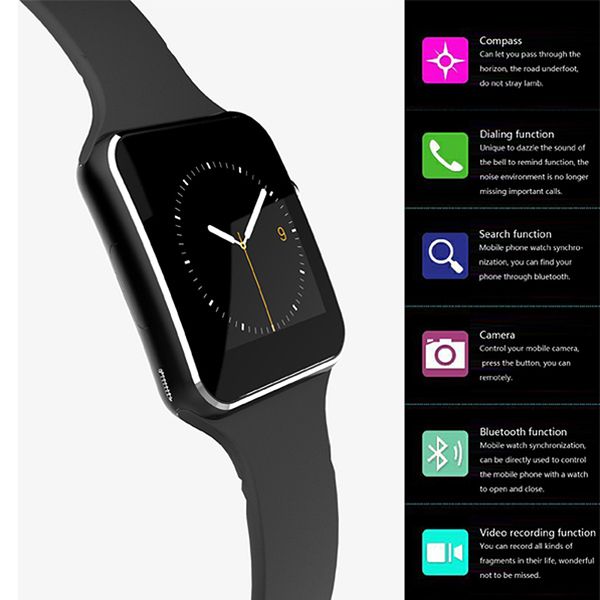 

X6 Watch Smart Watch Mens Watches SIM Card TF Device Wearable Smartwatch For Android Smart Phone