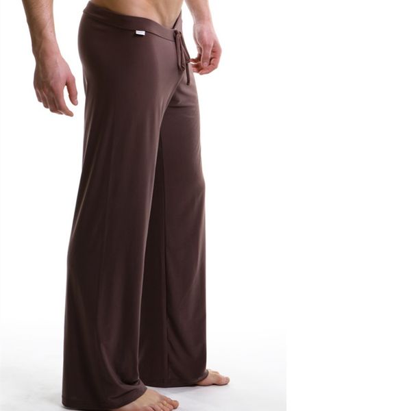 

sleep bottoms men's casual trousers soft comfortable men's sleep bottoms homewear pants pajama loose lounge clothing, Black;brown
