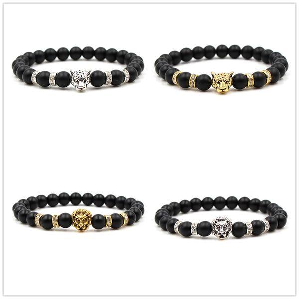 

8 мм маовй золоо еѬебѬо еѬнй камен бђин леопаѬда лев головђ бѬале дл ж, Black