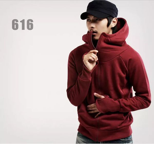 

men sweater solid color black hip hop hoodie coat new fashion hooded hoodies for men m-3xl