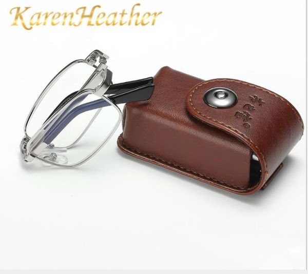 

presbyopic glasses folding mirror, metal full frame high definition anti blue light resin presbyopic glasses, White;black