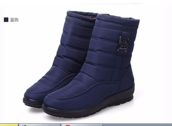 2019 neue Stil Damen Schneeschuhe Wärme Winter Baumwollschuhe Regenschirm Tuch wasserdichte kurze Schneeschuhe dick und warm