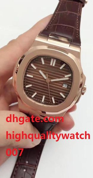 

luxury sport nautilus 5711 1r-001 5711 1a watch automatic watch rose gold leather strap bands bracelet sport bussiness watc, Blue;white