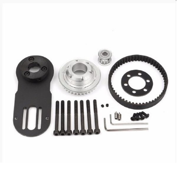 

83mm 90mm 97mm electrical skateboard 1800w motor 5m gear 270mm belts kit and motor mount parts riserpad