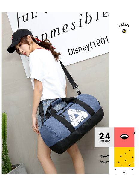 

travel bag shoulder bag sports fitness aslant bag letter large capacity waterproof beach bags 2018 new women and men handbags