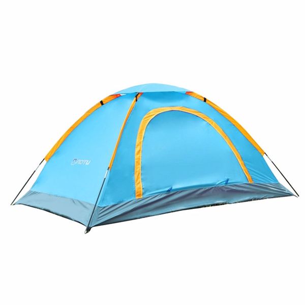 

camping outdoor 1-2 person durable waterproof camping aluminum tent tent 210d oxford fabric backer