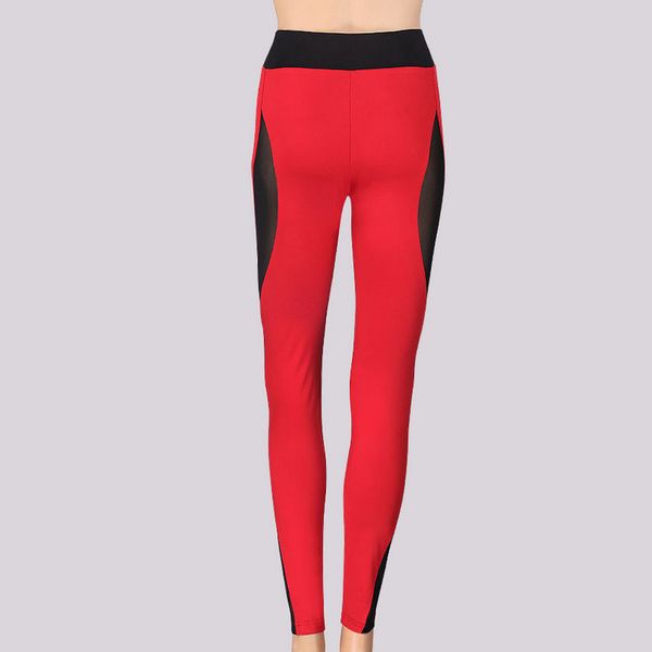 

женская мода сексуальные спортивные брюки бодибилдинг поднять ягодицы дышащий поглощают пот сплайсинга чистой пряжи узкие брюки, Black;white