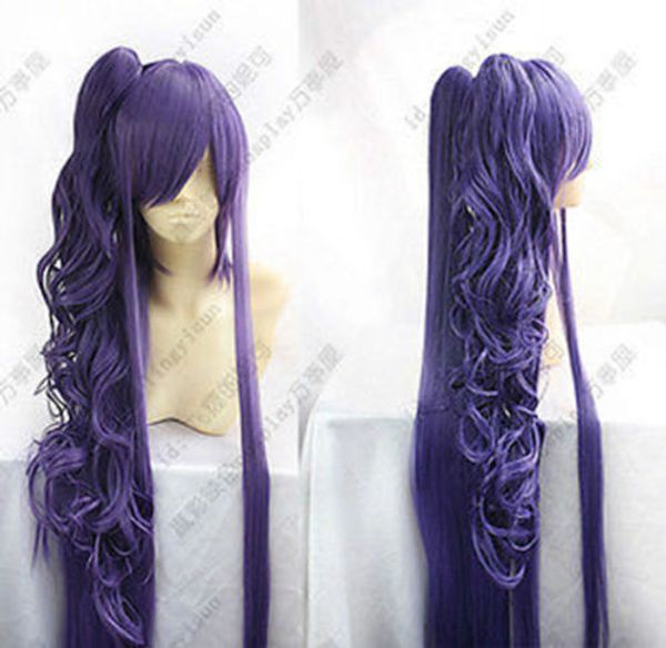

vocaloid gackpoid miku gakupo dark purple cosplay wigs>>>>>wig, Black