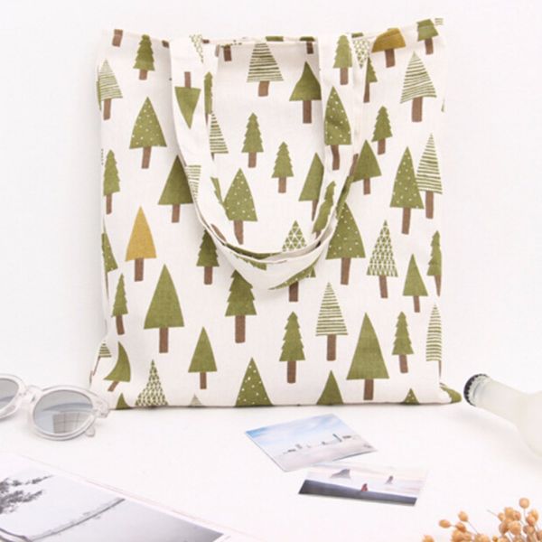 

1pc canvas environmental protection reusable mom shopping bag fashion casual shoulder bags women's handbags tote bag