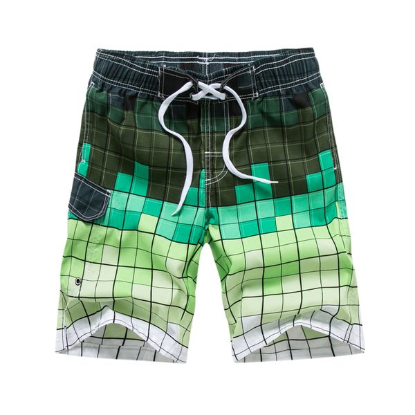 

plus size 3xl 2018 summer board shorts men casual plaid beach shorts loose print clothing m  xl 2xl, White;black