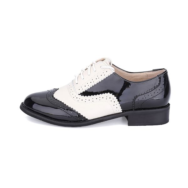 

2017 branded design men's casual shoes full grain leather oxfords fulll brogue pointed toe fashion mixed color oxford shoe, Black