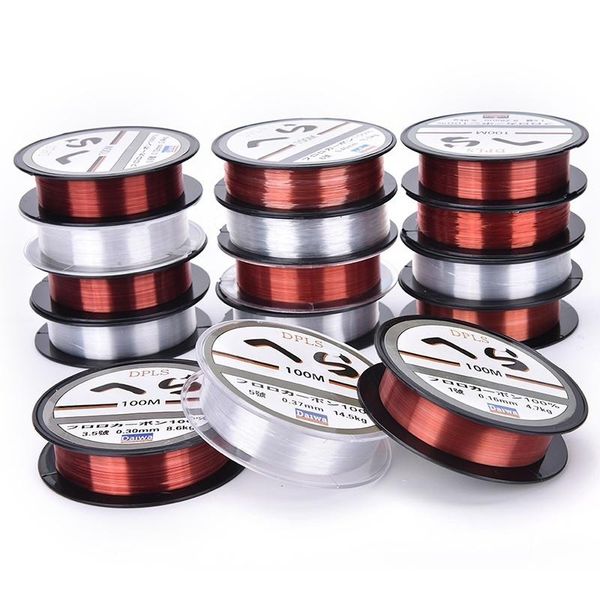 

new 1pcs 100m fluorocarbon fishing line 0.1-0.5mm 1.8-23.7kg nylon fiber leader lines south-boli